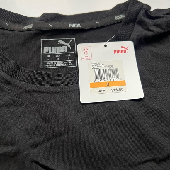 Puma Men's Classic Black Tee - Picture 5 of 6